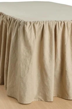 Ellos Home Sengekappe Elly Frilled i genanvendt halvlinned