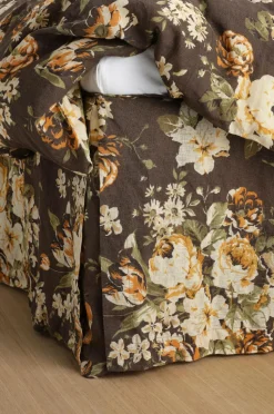 Ellos Home Sengekappe Candice Rose i vasket linned 52 cm