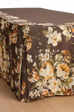 Ellos Home Sengekappe Candice Rose i vasket linned 52 cm