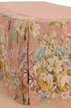 Ellos Home Sengekappe Candice Rose i vasket linned 60 cm