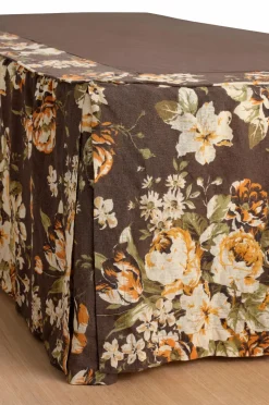 Ellos Home Sengekappe Candice Rose i vasket linned 60 cm