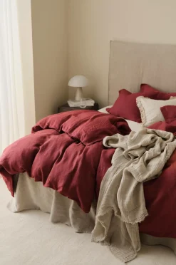 Ellos Home Sengesæt Candice i vasket hør - 2 eller 3 dele