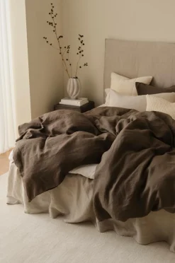 Ellos Home Sengesæt Candice i vasket hør - 2 eller 3 dele