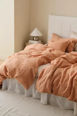 Ellos Home Sengesæt Candice i vasket hør - 2 eller 3 dele