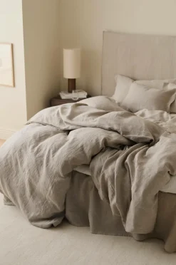 Ellos Home Sengesæt Candice i vasket hør - 2 eller 3 dele