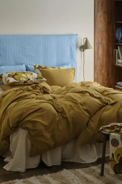 Ellos Home Sengesæt Elly i genanvendt halvlinned 2 eller 3 stykker