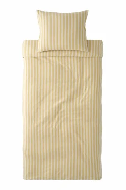 Ellos Home Sengesæt Elly Classic Stripe i genanvendt halvlinned 2 eller 3 stykker