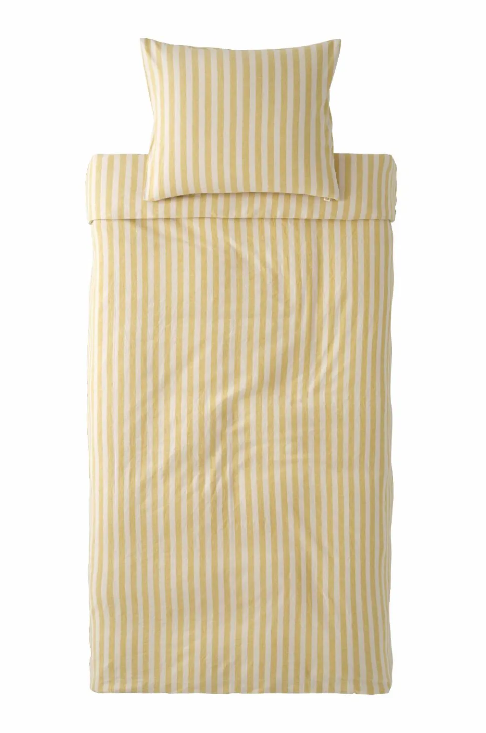 Ellos Home Sengesæt Elly Classic Stripe i genanvendt halvlinned 2 eller 3 stykker