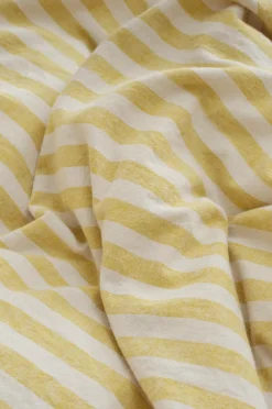 Ellos Home Sengesæt Elly Classic Stripe i genanvendt halvlinned 2 eller 3 stykker