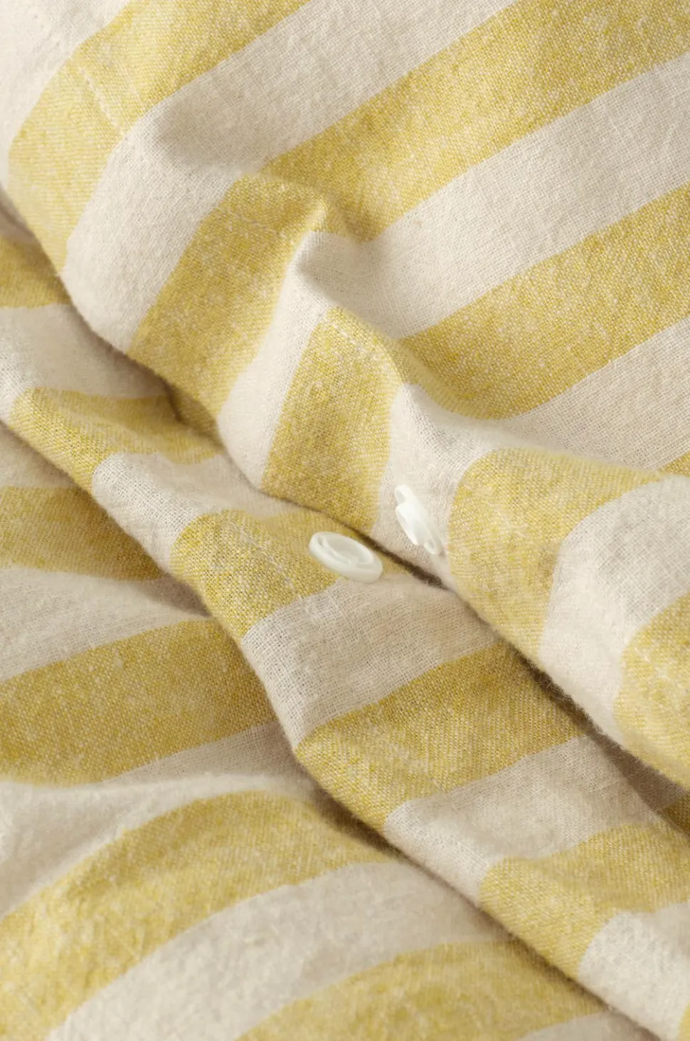 Ellos Home Sengesæt Elly Classic Stripe i genanvendt halvlinned 2 eller 3 stykker