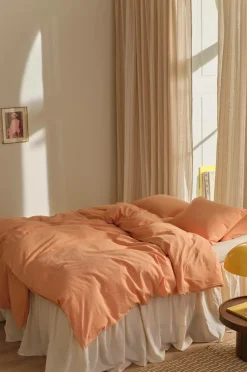 Ellos Home Sengesæt Elly i genanvendt halvlinned 2 eller 3 stykker