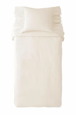 Ellos Home Sengesæt Juliett Giant Frill i vasket bomuld 2 dele