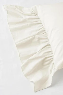 Ellos Home Sengesæt Juliett Giant Frill i vasket bomuld 2 dele