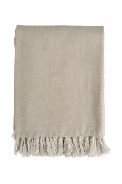 Ellos Home Sengetæppe Kiyoko i vasket hør