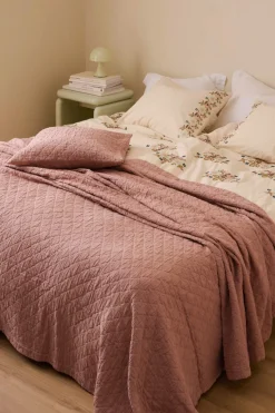 Ellos Home Sengetæppe Thelma Check i bomuld