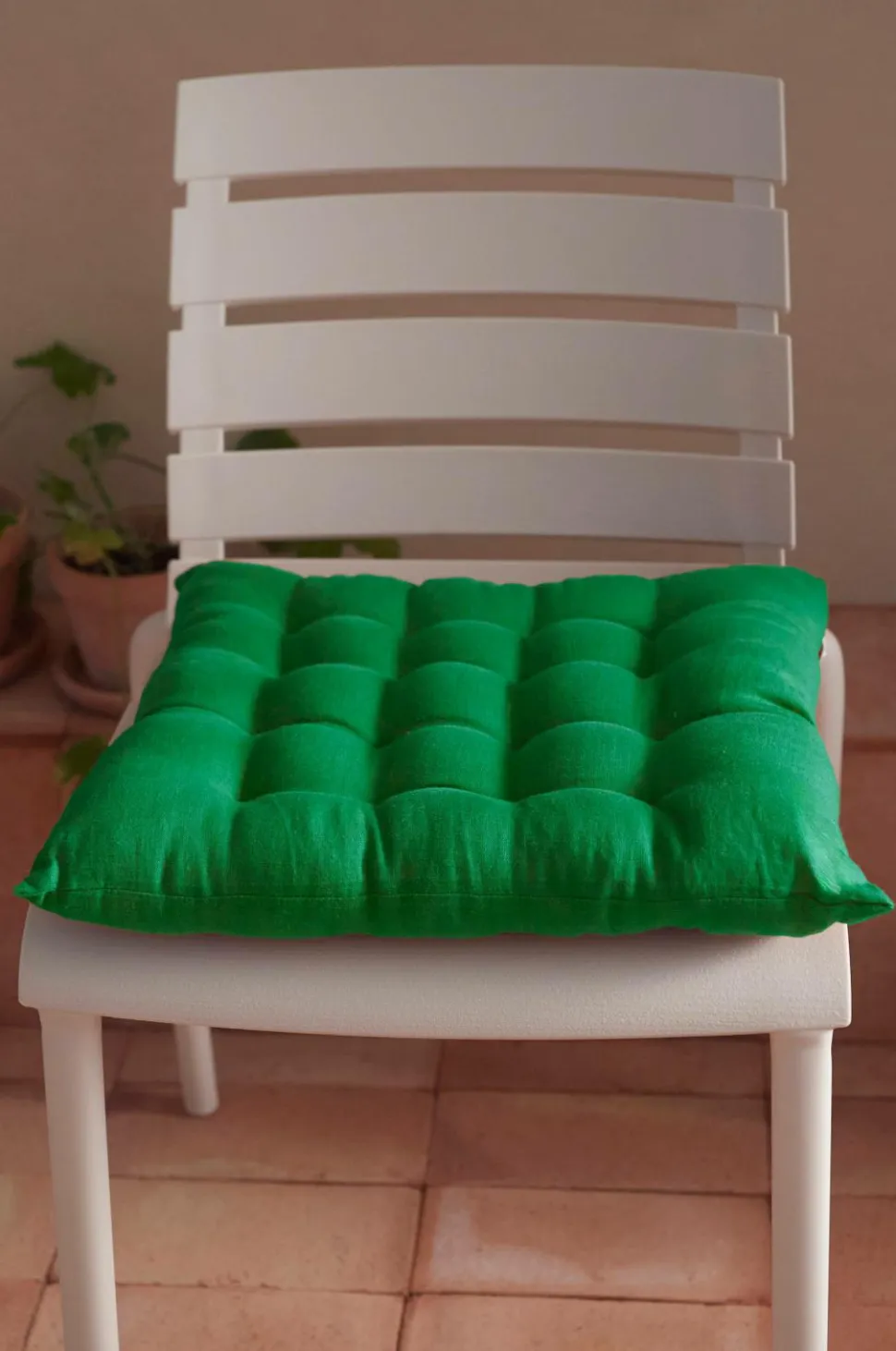 Ellos Home Siddehynde Candice af vasket hør, 40x40x5 cm