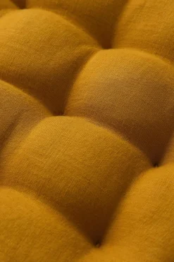 Ellos Home Siddehynde Candice af vasket hør, 40x40x5 cm