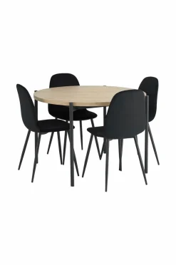 Ellos Home Spisebordssæt Gilda med 1 bord og 4 stole