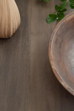 Ellos Home Spisegruppe Ritha med bord 220x100 cm + 8 stole Imiteret læder