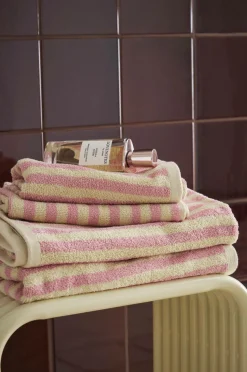 Ellos Home Sæt med frottéhåndklæder Stripe 4 dele