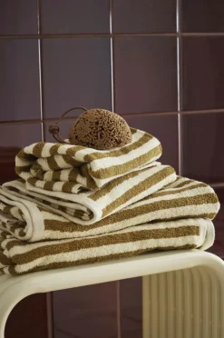 Ellos Home Sæt med frottéhåndklæder Stripe 4 dele