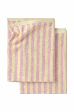 Ellos Home Sæt med frottéhåndklæder Stripe 2 dele