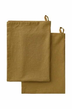 Ellos Home Viskestykke Elly i genanvendt halvlinned 2-pak