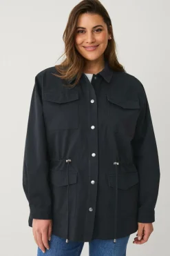 Ellos Plus collection Cargojakke i bomuldstwill