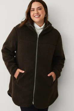 Ellos Plus collection Lang, foret fleecejakke