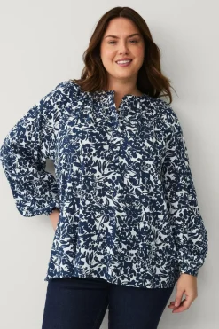 Ellos Plus collection Bluse med ballonærmer