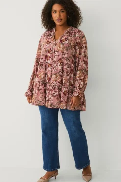 Ellos Plus collection Tunika med flæser