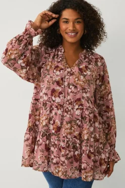 Ellos Plus collection Tunika med flæser