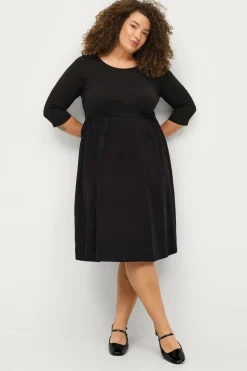 Ellos Plus collection Langærmet kjole med rund hals