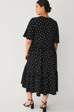 Ellos Plus collection Kjole med flæser