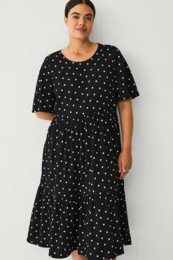 Ellos Plus collection Kjole med flæser