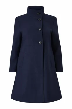 Ellos Plus collection Enkeltradet frakke med høj krave