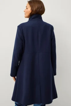 Ellos Plus collection Enkeltradet frakke med høj krave