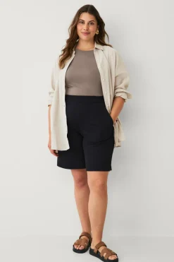 Ellos Plus collection Shorts med høj talje