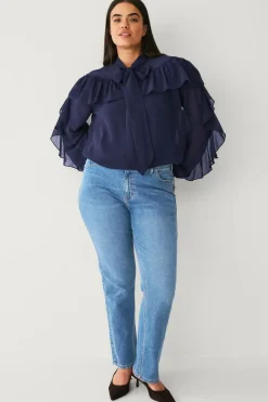 Ellos Plus collection Bluse med flæser