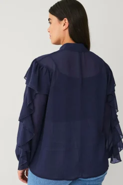 Ellos Plus collection Bluse med flæser