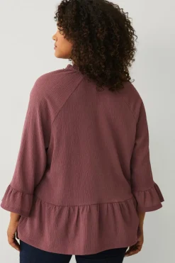 Ellos Plus collection Top i struktureret jersey