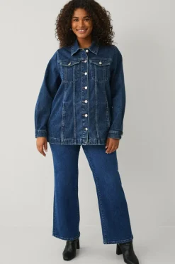 Ellos Plus collection Cowboyjakke med bindebælte