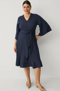 Ellos Plus collection Kjole med bindebælte