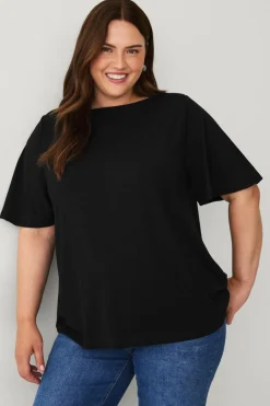 Ellos Plus collection Top med bådudskæring