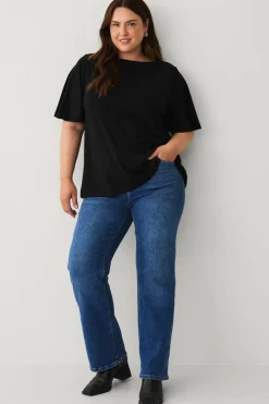 Ellos Plus collection Top med bådudskæring