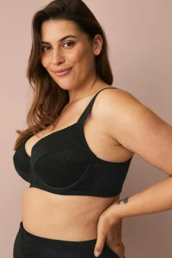 Ellos Plus collection Foret bh med bøjler i blonder