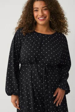 Ellos Plus collection Kjole med ballonærmer