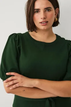 Ellos Plus collection Strikket kjole med kort ærme