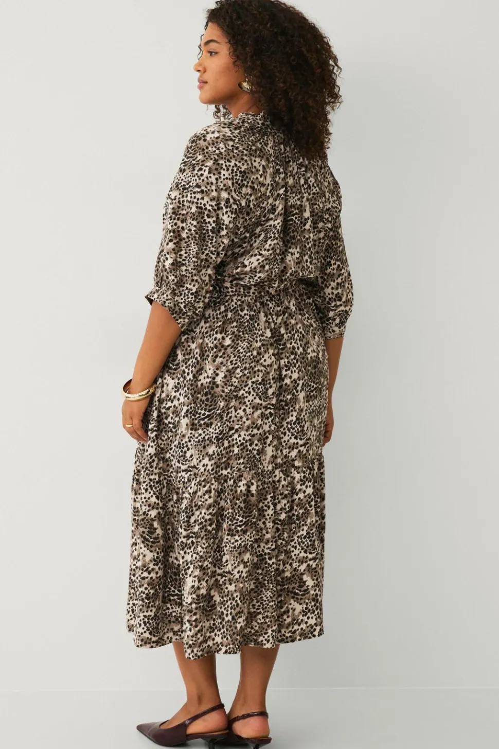 Ellos Plus collection Kjole med flæser