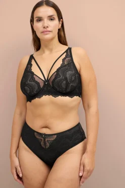 Ellos Plus collection Uforet bh med bøjler i blonder